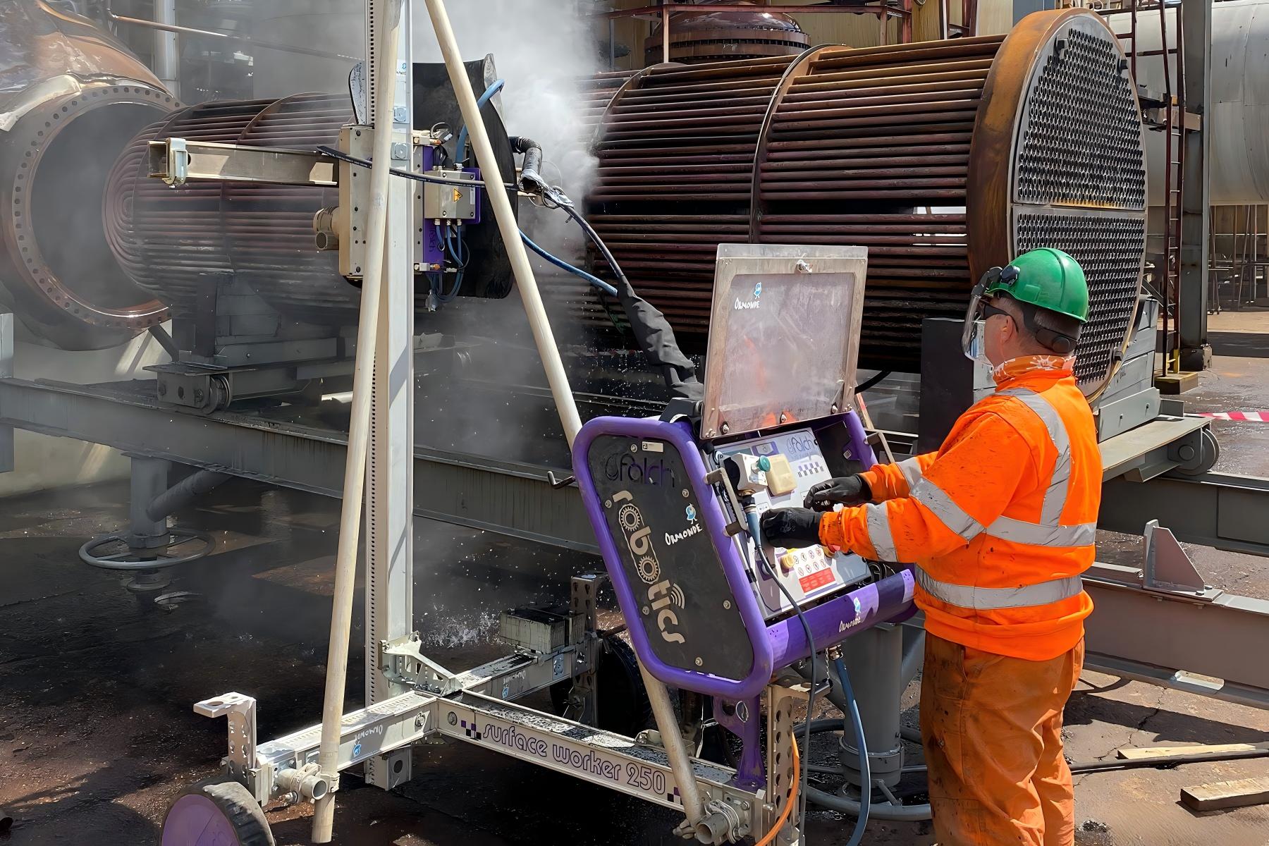 Mechanized industrial cleaning